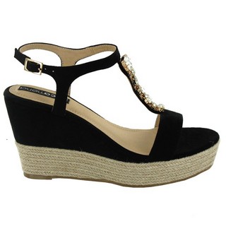 Sandale cu platforma de dama PACOMENA negre