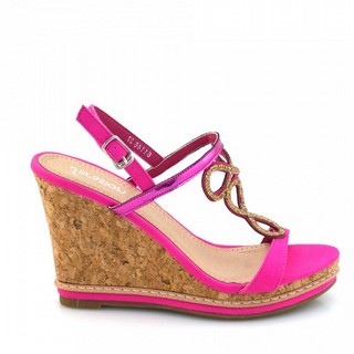 Sandale dama cu platforma Fayre fuxia