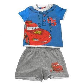 Set 2 piese tricou cu maneci scurte si pantaloni scurti Disney Fulger McQueen