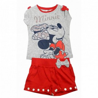 Set tricou cu maneci scurte si pantaloni scurti Disney Minnie Mouse