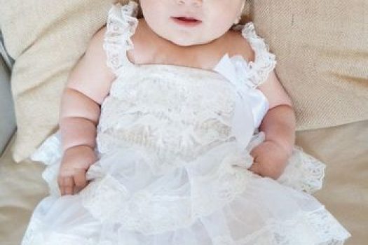 Rochite de fetite pentru botez ߩ modele colorate stil printesa