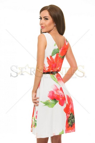 Rochie LaDonna Flowers Delight Red - spate