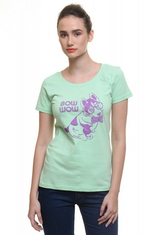 Tricou cu imprimeu Bow wow