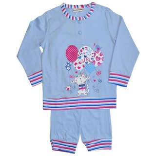 Pijama Buccia di Mela pentru fete Bleu