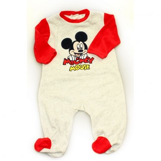 Pijama cu maneci lungi Disney Mickey Mouse Rosu