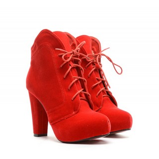 Botine Lazo Rosii