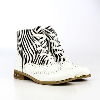 Botine dama Jazlyn albe