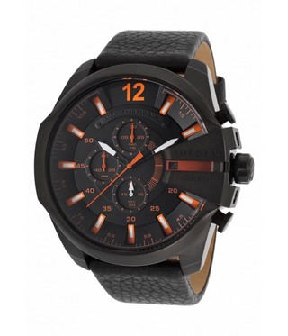 Diesel Chrono Stainless Steel Black Dial Black Case