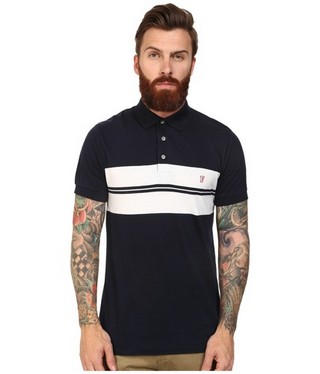 French Connection Black Two Sided Stripe Knit
