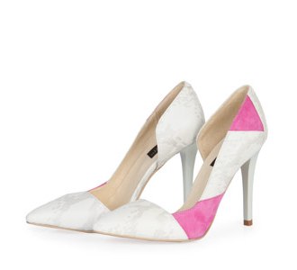 PANTOFI STILETTO BLACKOUT IVOIRE CU CICLAM DIN PIELE NATURALA