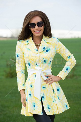 Trench Artista Spoiled Design Yellow