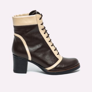 Botine dama de piele cu toc Madison