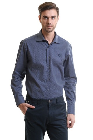 Camasa office MILANO bleumarin