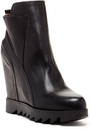 Elegant Footwear Texas Wedge Bootie