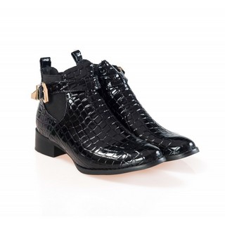 Ghete dama negre croco imblanite Conrad