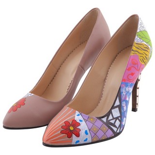 Pantofi Multicolor de dama Hotstepper Abstract Bazaar