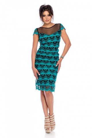 Rochie Celeste Turcoaz