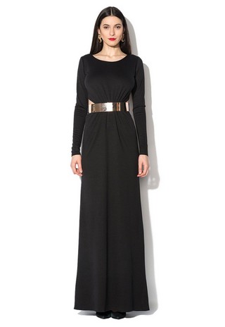 Rochie maxi neagra Zee Lane