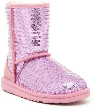 UGG Classic Short Sparkles Genuine Sheepskin Lined Lined Boot