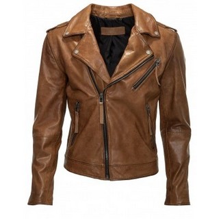 Geaca de Piele Biker Barbati Freaky Nation Coniac Cobain