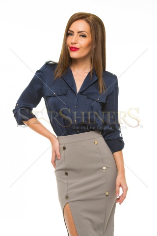 Camasa PrettyGirl Positive DarkBlue