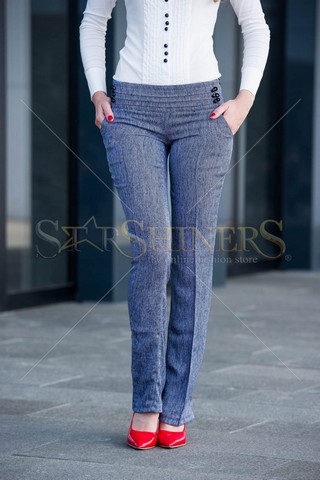 Pantaloni Fofy Vintage Day Grey