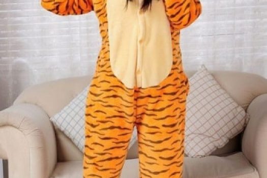 Pijamale de dama cocolino haioase ߩ modele groase si calduroase stil salopeta