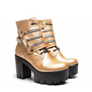 Botine Angora Aurii