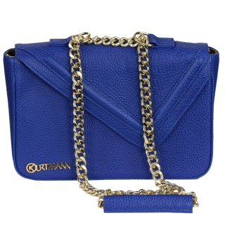 POSETA PIELE KURTMANN AGATHA DARK BLUE