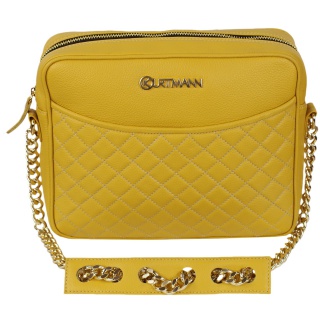 POSETA PIELE KURTMANN CADIS YELLOW