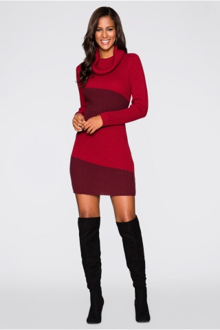 Rochie tricotata rosie