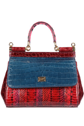 Dolce & Gabbana Women's leather handbag shopping bag purse new mini cocco elaph Calfskin