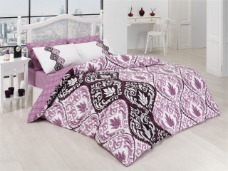 Lenjerie de pat Ranforce Baroc Pink