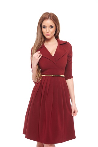 Rochie PrettyGirl Modern Look Burgundy