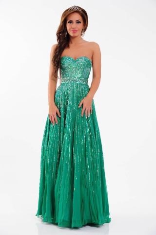 Rochie Sherri Hill 8437 Green