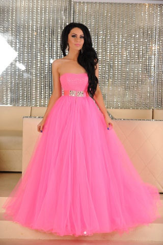 Rochie Sherri Hill Sparkling Treasure Pink