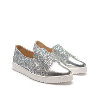 Espadrile Bueno Argintii