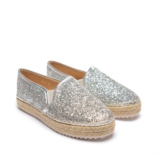 Espadrile Londa Argintii