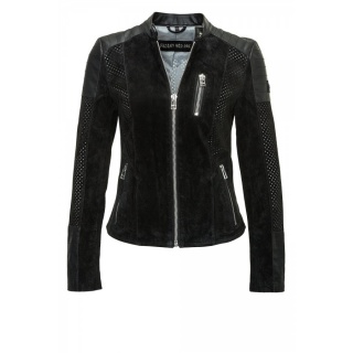 Geaca de Piele Dama Freaky Nation Neagra Friday Night