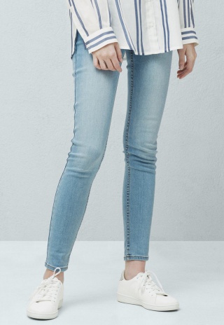 Jeansi skinny albastri Olivia