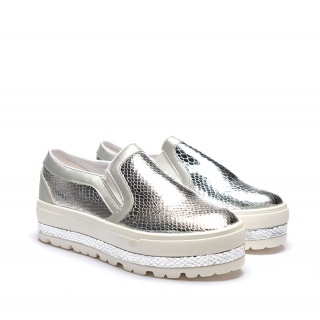 Pantofi Sport Pele Argintii