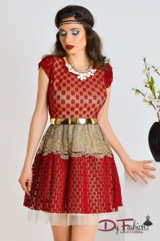 Rochie Burning Red