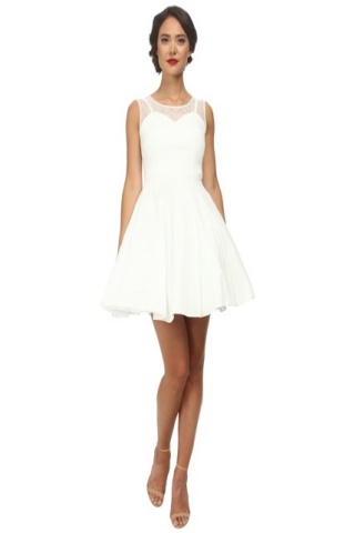 Unique Vintage Short Lace High Society Dress