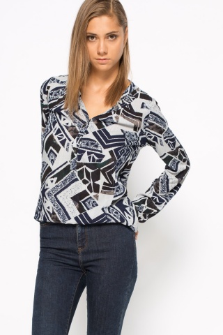 VERO MODA - BLUZA CU IMPRIMEURI