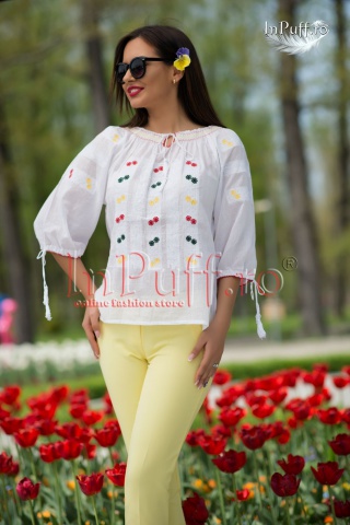 Bluza alba tip ie