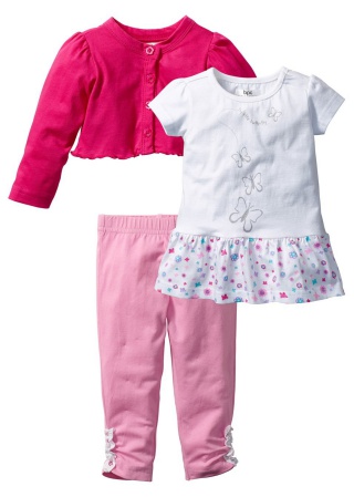 Bolerou+tricou+leggings bebe