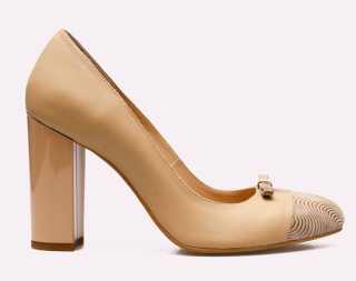PANTOFI DAMA DE PIELE CU TOC GROS AGEN