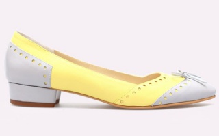 PANTOFI DAMA DIN PIELE CU TOC MIC CANTIP CU FUNDITA