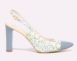 PANTOFI STILETTO DECUPATI CU TOC GROS DE DAMA DIN PIELE KIAN