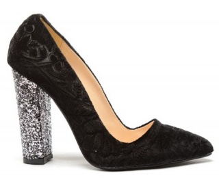 Pantofi Giona Negri Flori